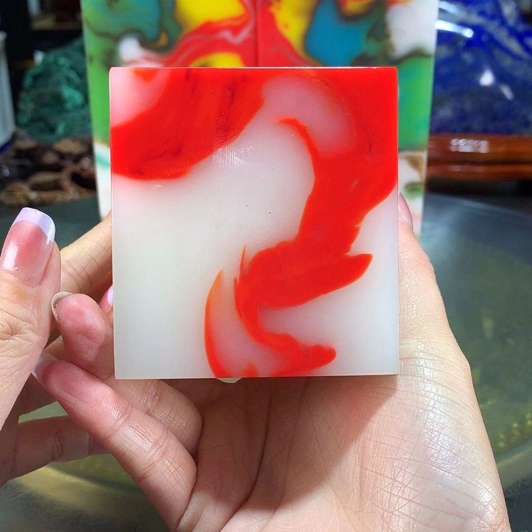老***郑石材巴西红宝摆件