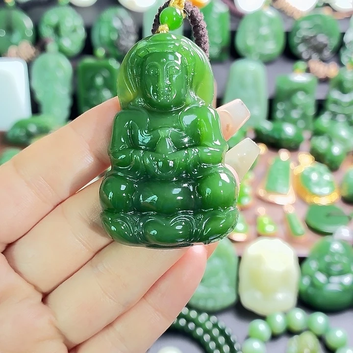 和田玉未镶嵌挂件