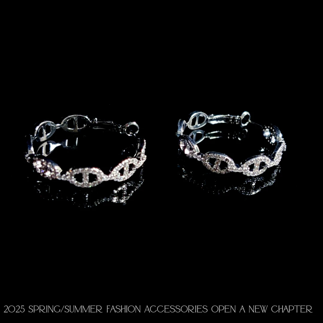 铜合金耳饰  镀k金 2025款C5643【星珠圈圈】铂堡俪 BOBAOLI 耳环