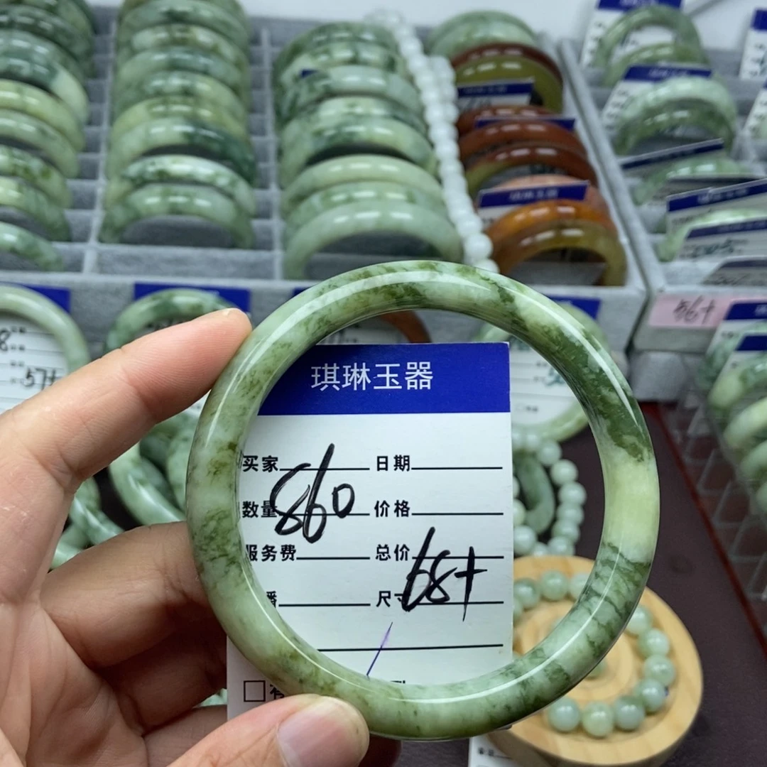 未镶嵌蛇纹石玉手镯