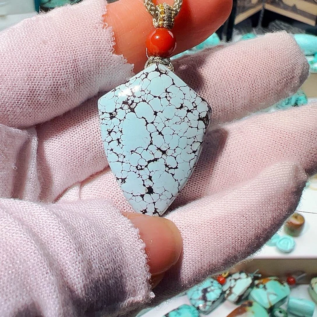 绿松石无事牌未镶嵌