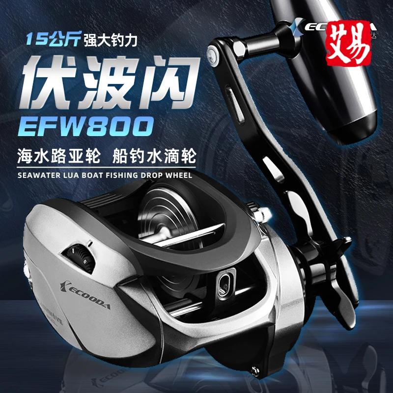 伊酷达EFW800伏波闪水滴轮海钓轮路亚轮船钓远投海钓路亚渔轮