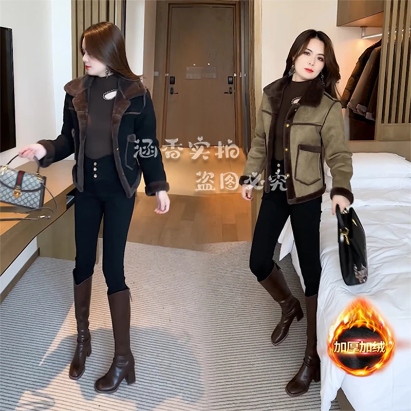 短款冬装加绒加厚外套2025新款今年流行时尚小个子洋气质女装上衣