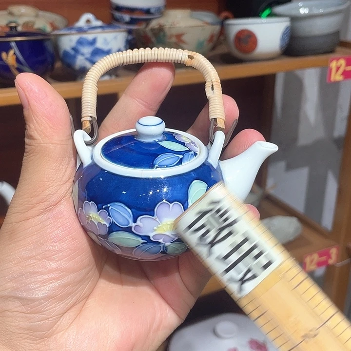 紫砂第96号，仙右卫门浮雕彩绘球口