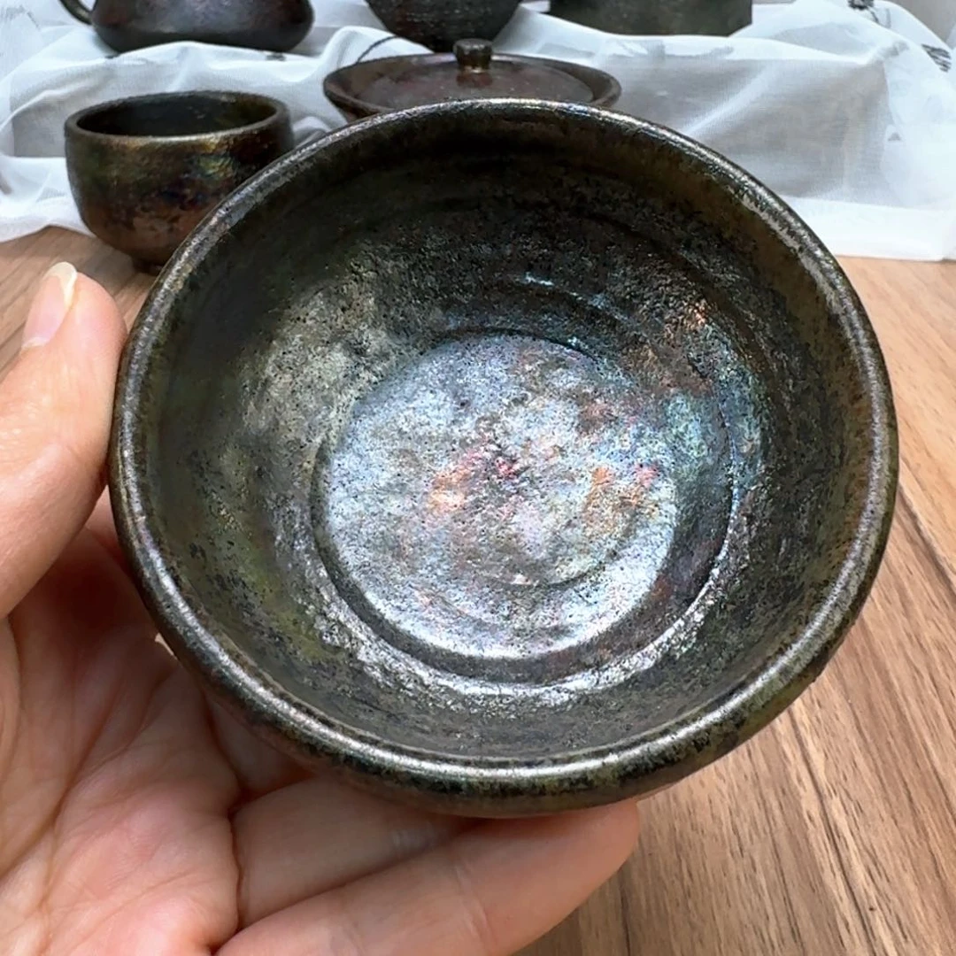 贝*荥经黑砂炸福利窑彩微瑕普洱杯不退不换介意勿拍5