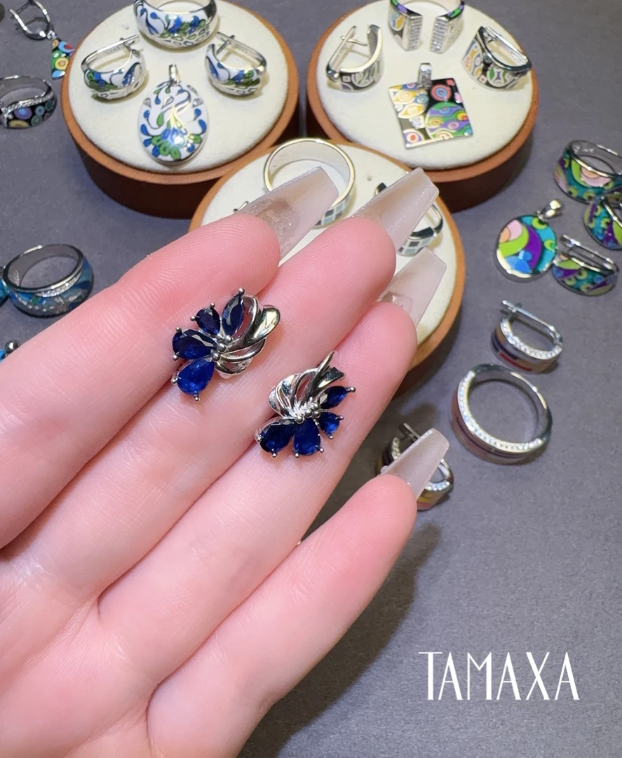 925银银制品 Tamaxa纯银耳环