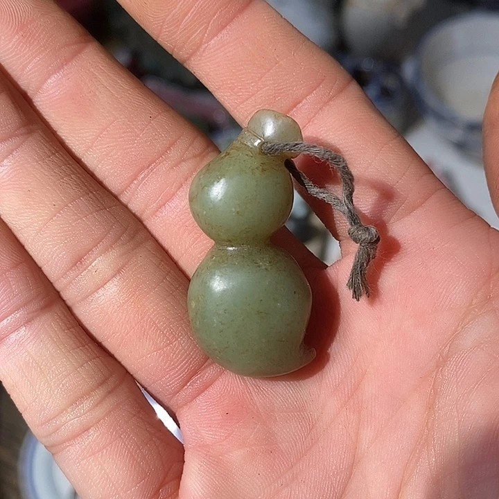 浅***)石材工艺品 配饰葫芦 摆件 微瑕