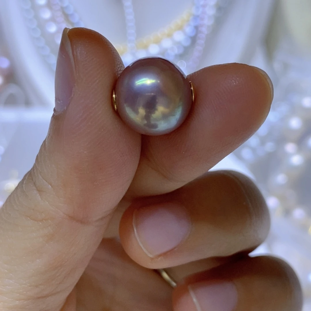 银S925镶嵌淡水珍珠吊坠或者耳钉