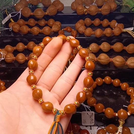 用***0橄榄核手串/手链橄榄核三花铁蒜手串1.2