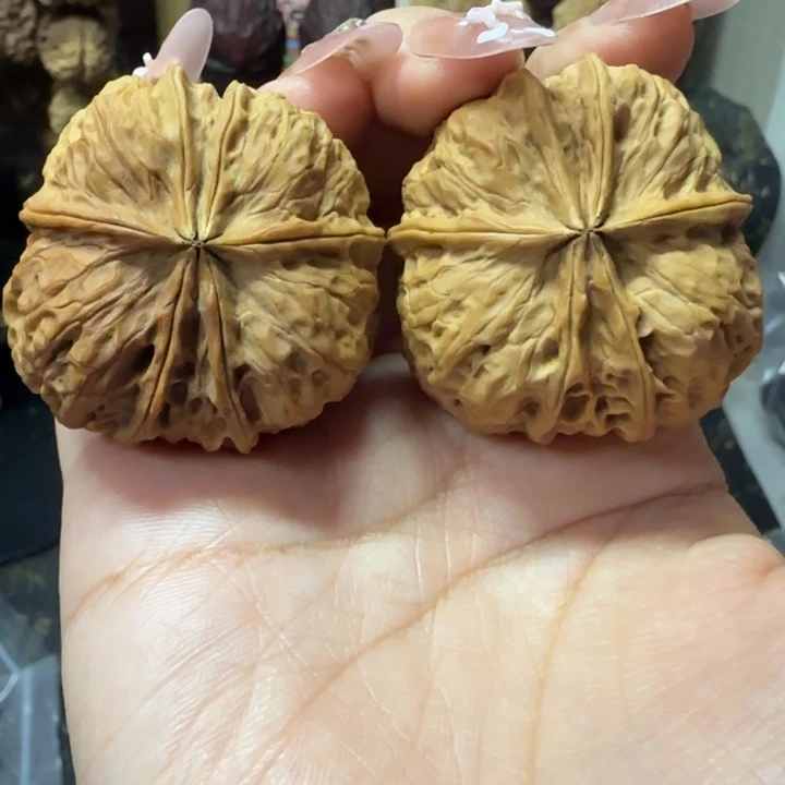 胖***妹吊坠文玩核桃蝴蝶连体