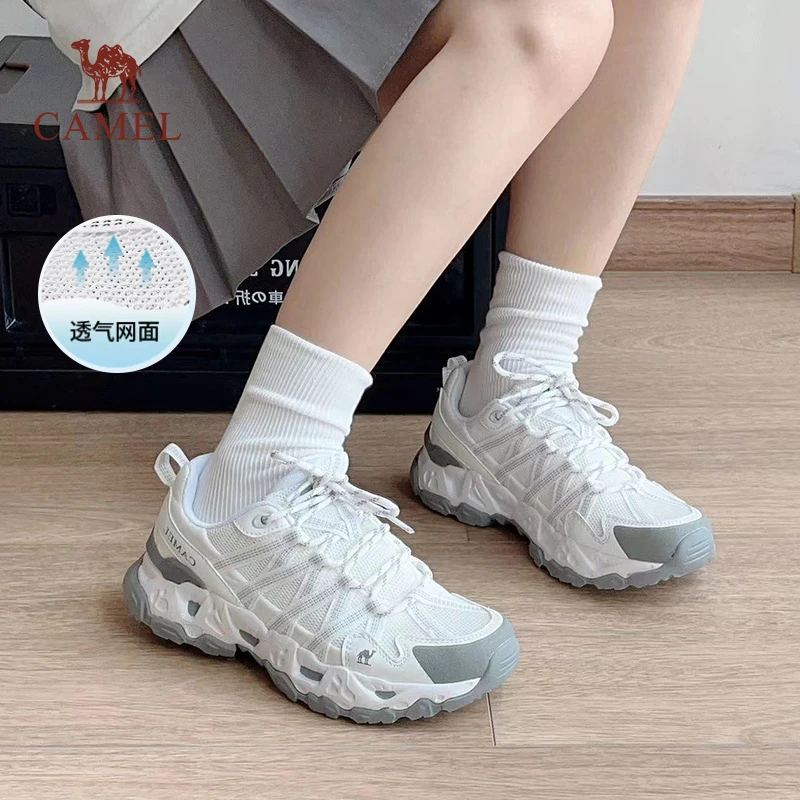 【青岩透网版】骆驼登山鞋夏季新款透气徒步鞋户外运动防滑男女鞋子