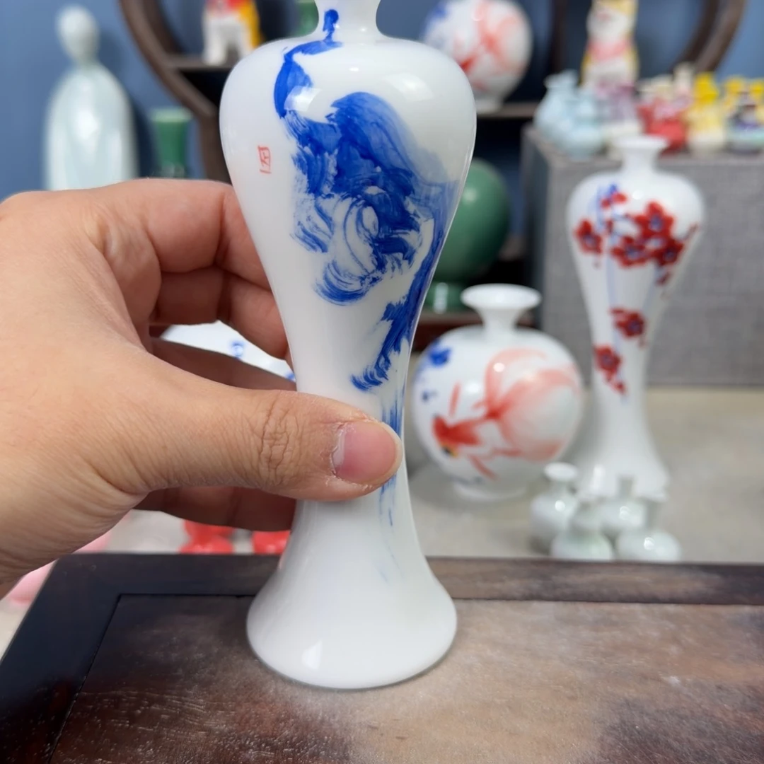 陶瓷手工小花器摆件