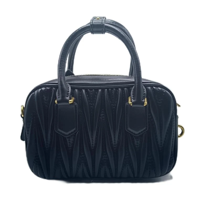 【DIDA】轻奢豪华时尚潮流百搭女士手提包妹妹家褶邹保龄球手拎包