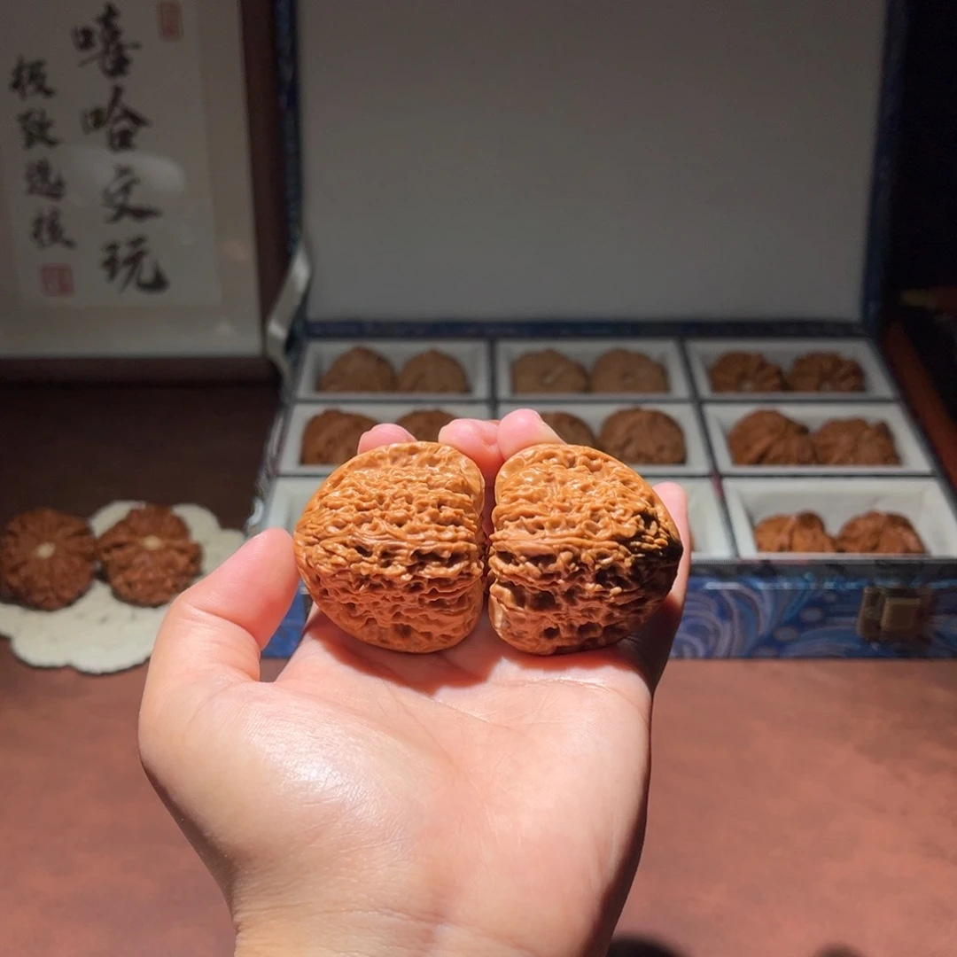 吊坠文玩核桃三角将43