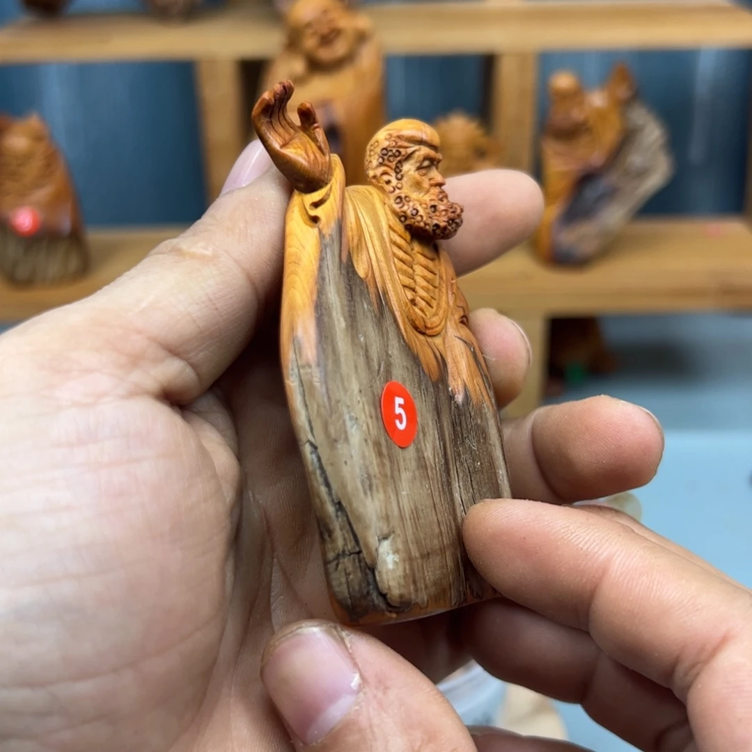 赵***机木崖柏木摆件手把件