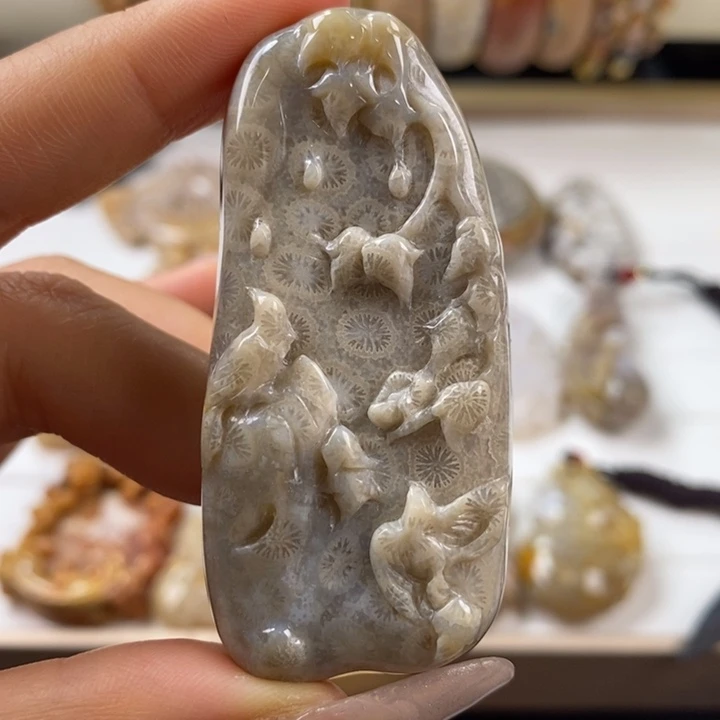 硅化玉吊坠(不含链)未镶嵌73号链接