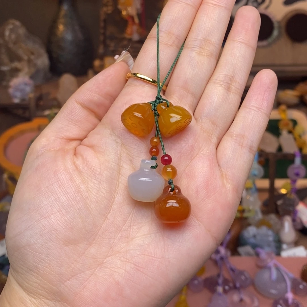 玛瑙/玉髓未镶嵌车挂