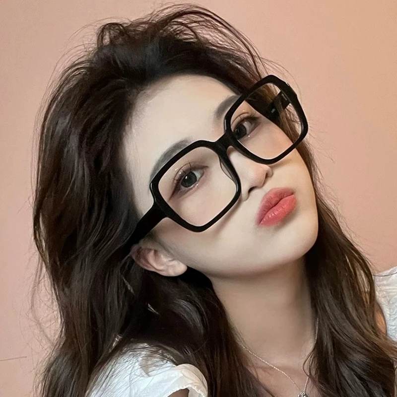防蓝光眼镜大框抗辐射护目镜玩手机显脸小眼镜网红素颜方形眼镜框