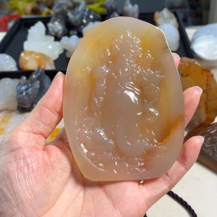 玛瑙/玉髓未镶嵌吊坠(不含链)