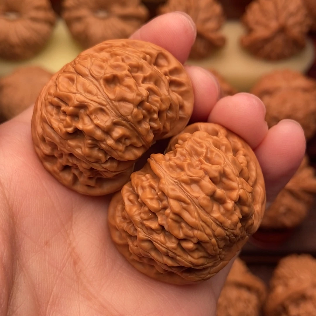 文玩核桃把件精品宫灯狮子头39