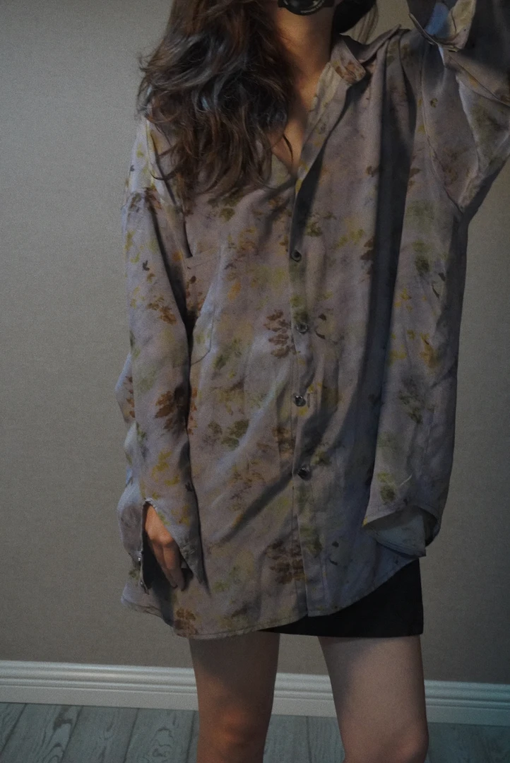 〈油画〉男友风衬衫（前长75后长78胸围160）