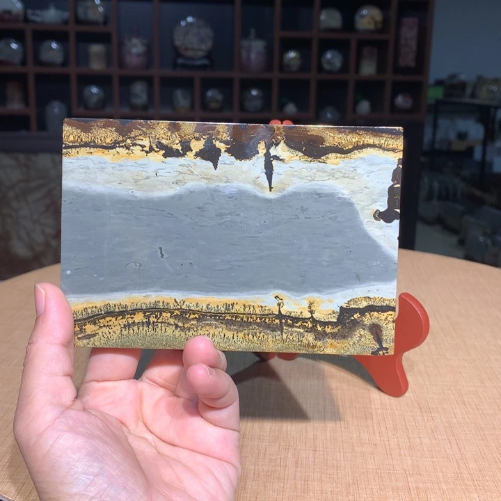 ，广西国画石摆件，收藏观赏