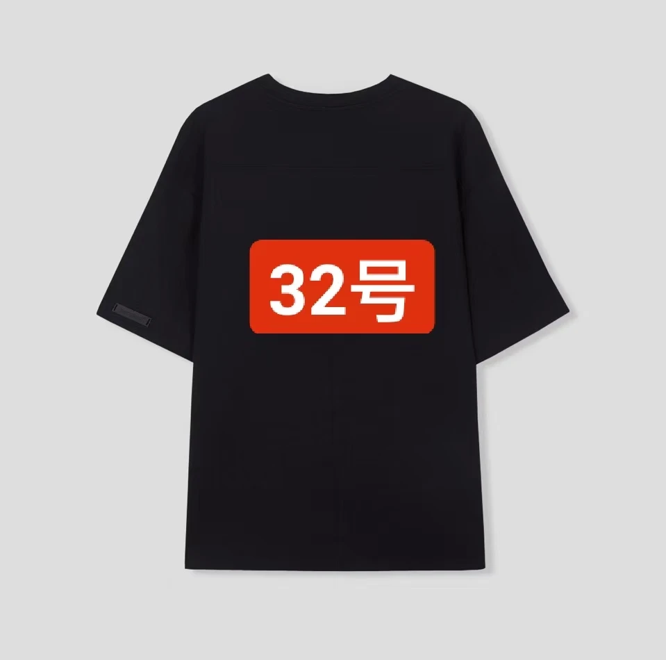 文《32号》A1136夏季骑马打球重磅高奢短袖男女同款