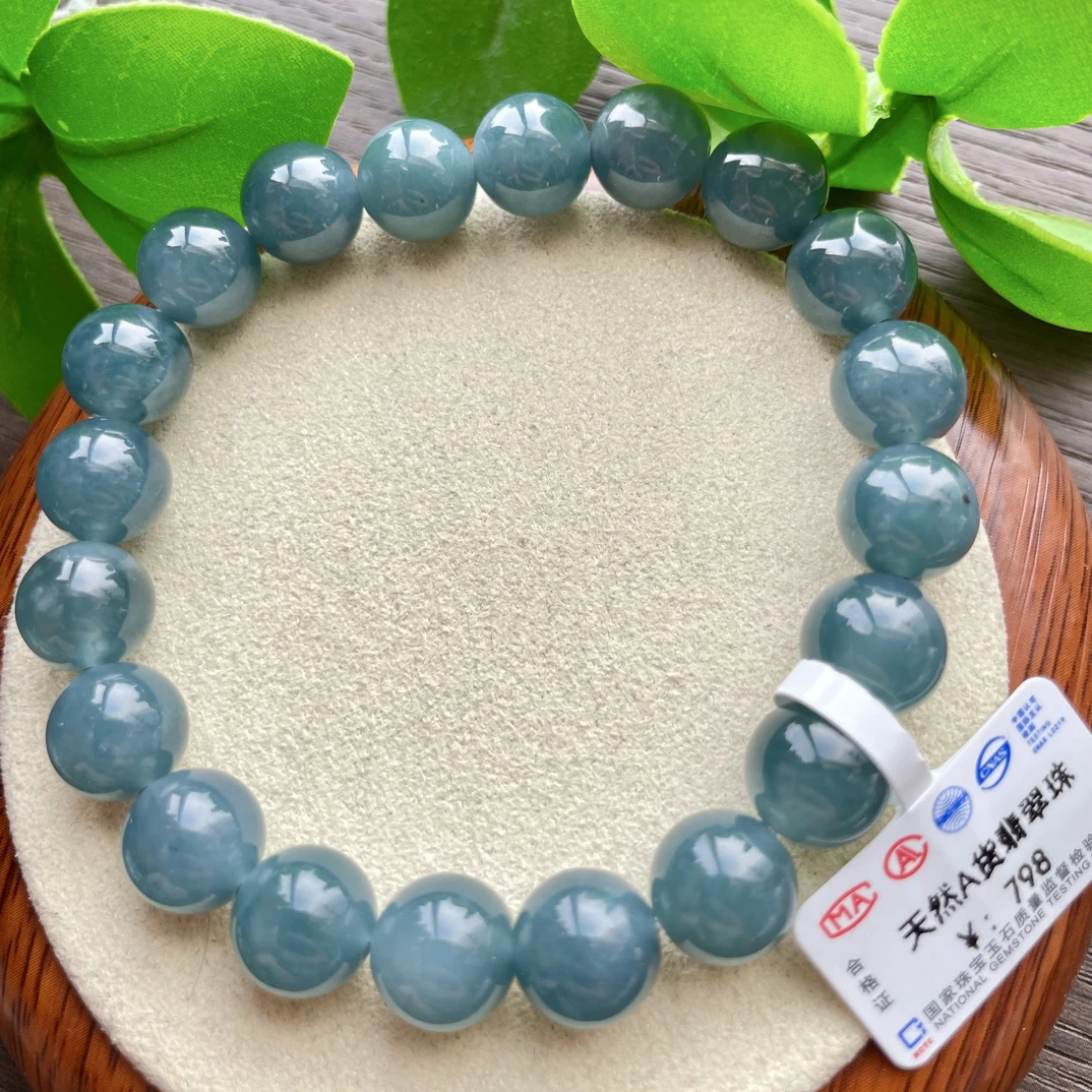 天然翡翠大蓝水手串