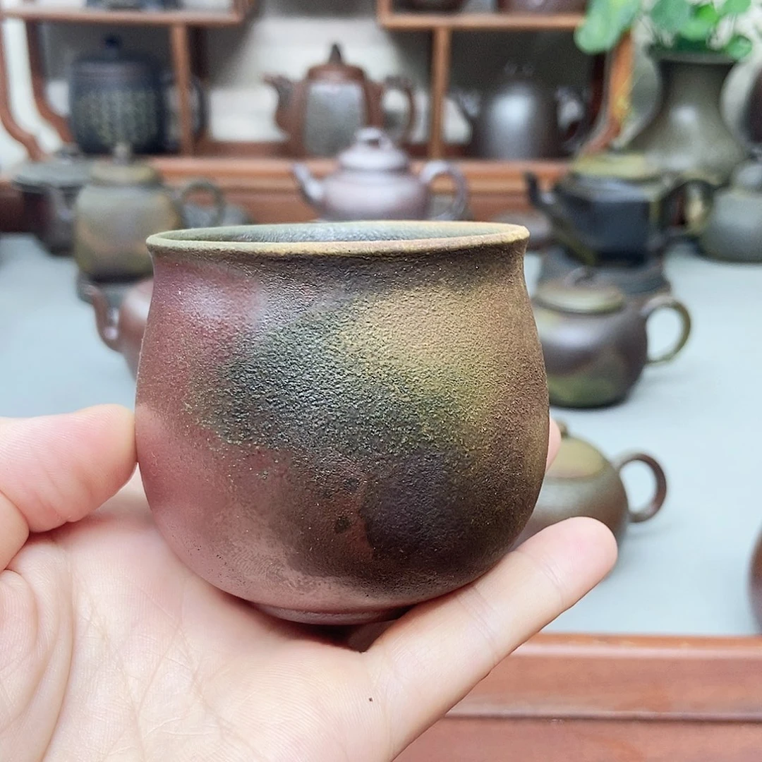 钦州坭兴陶柴烧壶杯120cc