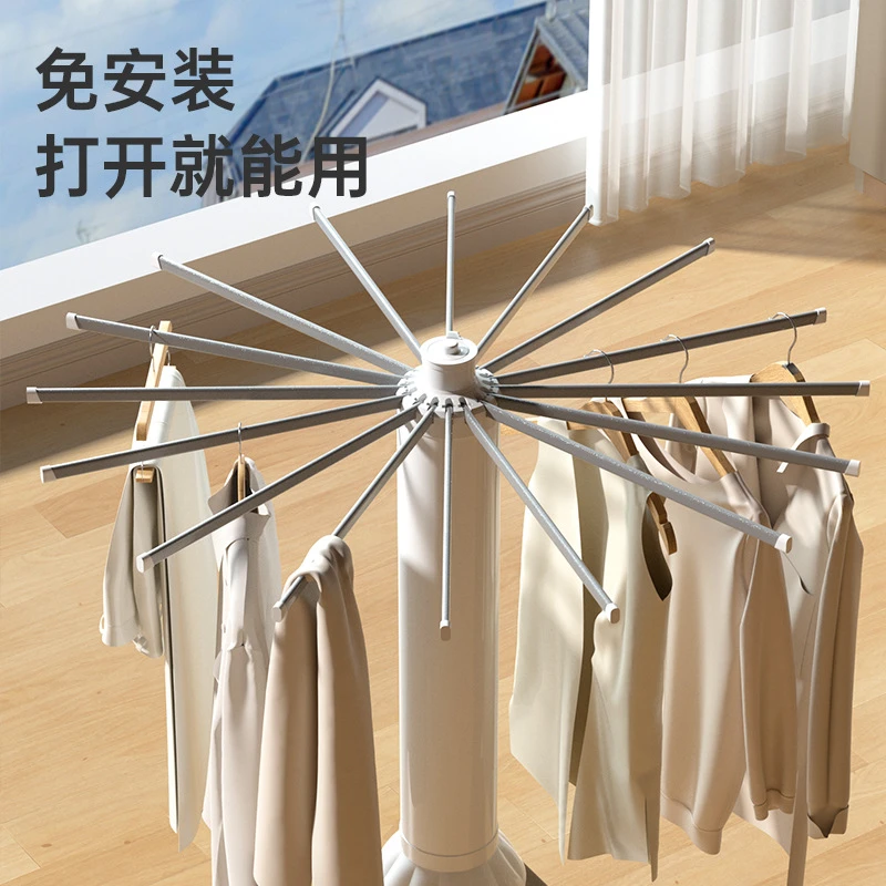 章鱼晾衣架多层台家用折叠落地多夹子室内伸缩多功能隐形八爪鱼否