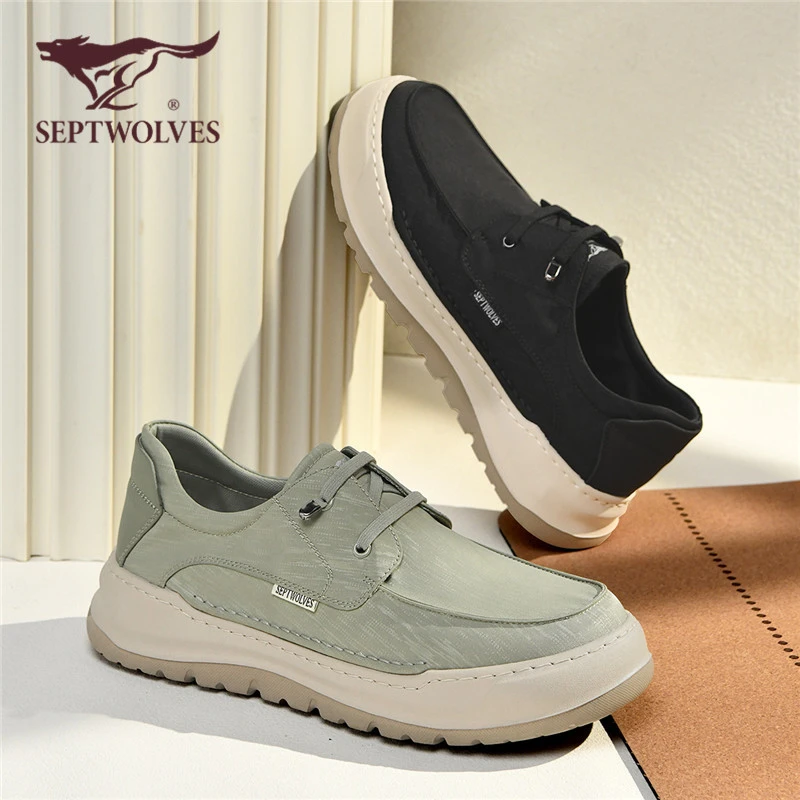 七匹狼轻薄透气布鞋男鞋2025年夏季新款舒适一脚蹬休闲爸爸鞋9842