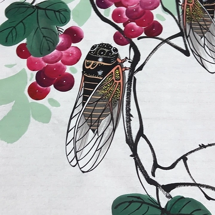 国画老师纯手绘作品展示