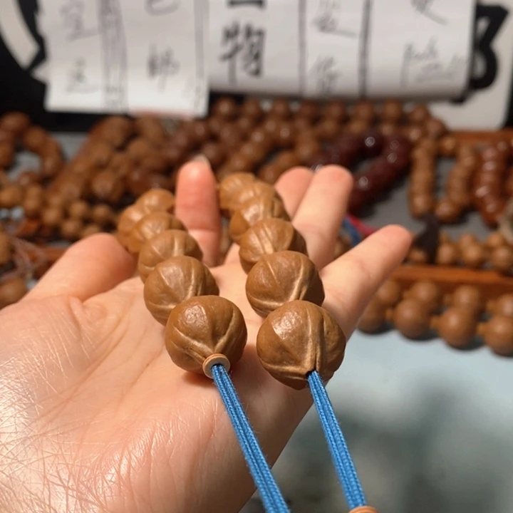 橄榄核手串9171精品蒜头铁核12+1颗
