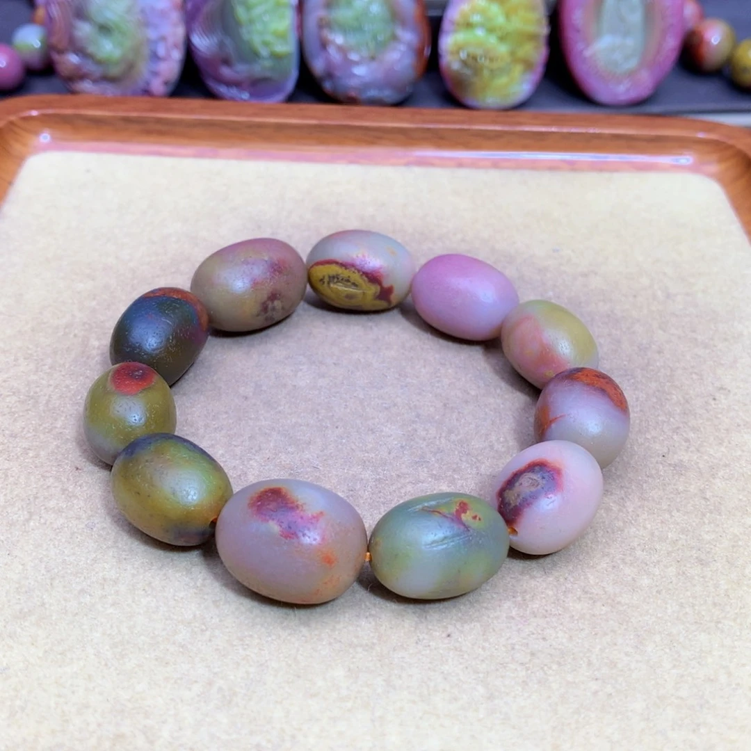 玛瑙未镶嵌手链盐源