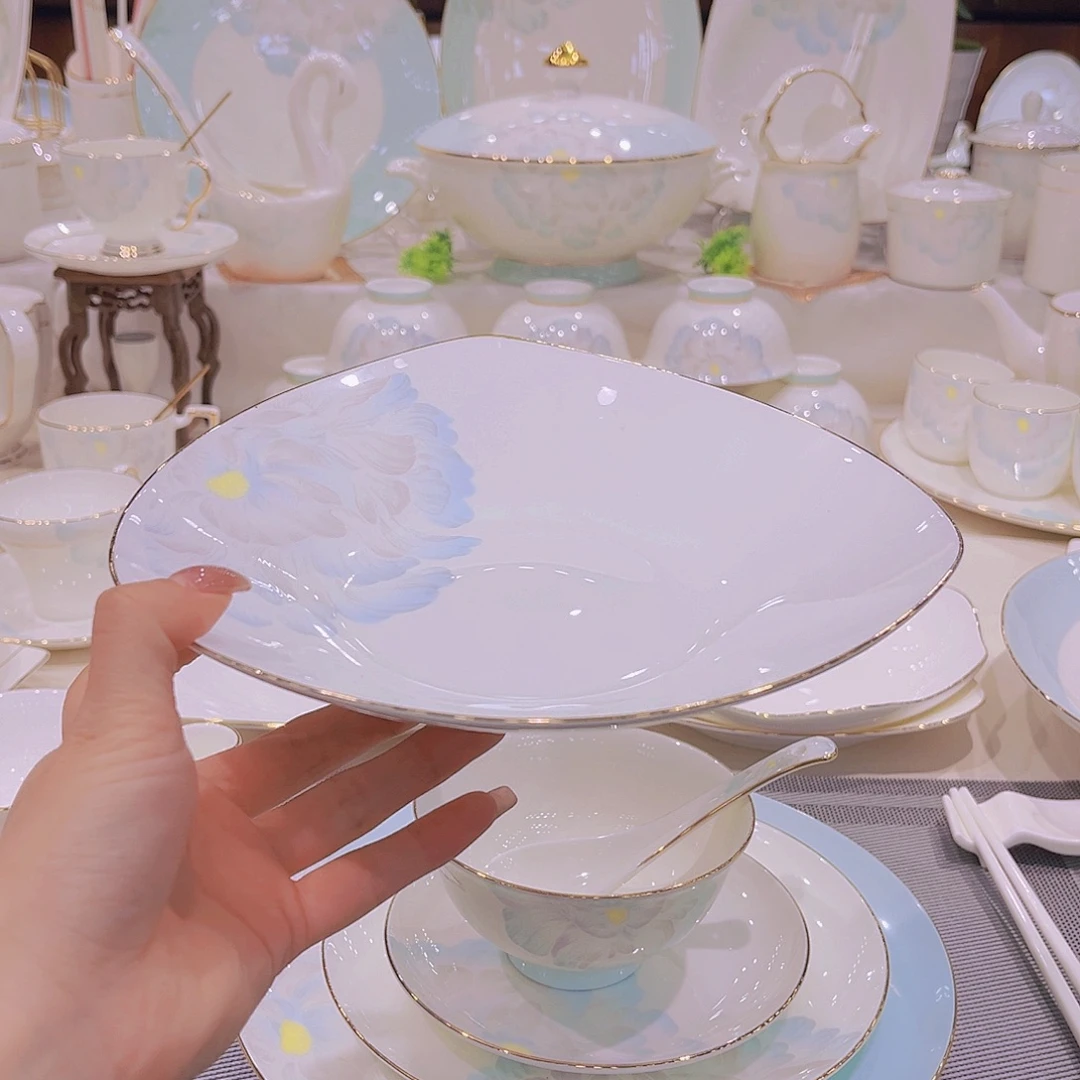 瓷邂逅手三角盘2个