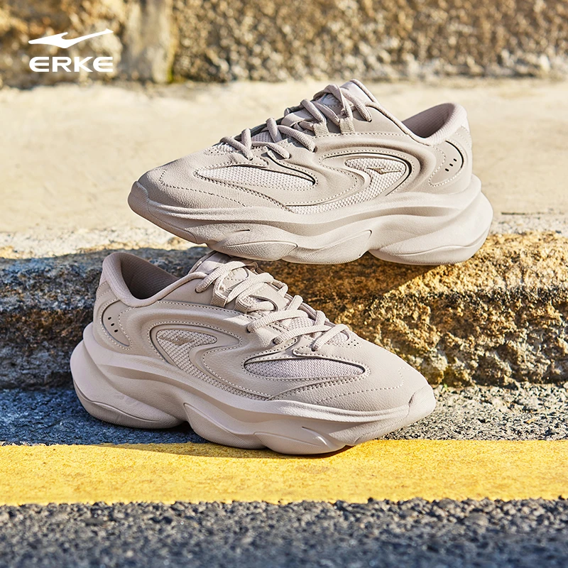 逍游2.0丨鸿星尔克25年男士休闲鞋时尚百搭轻便运动鞋老爹鞋女鞋