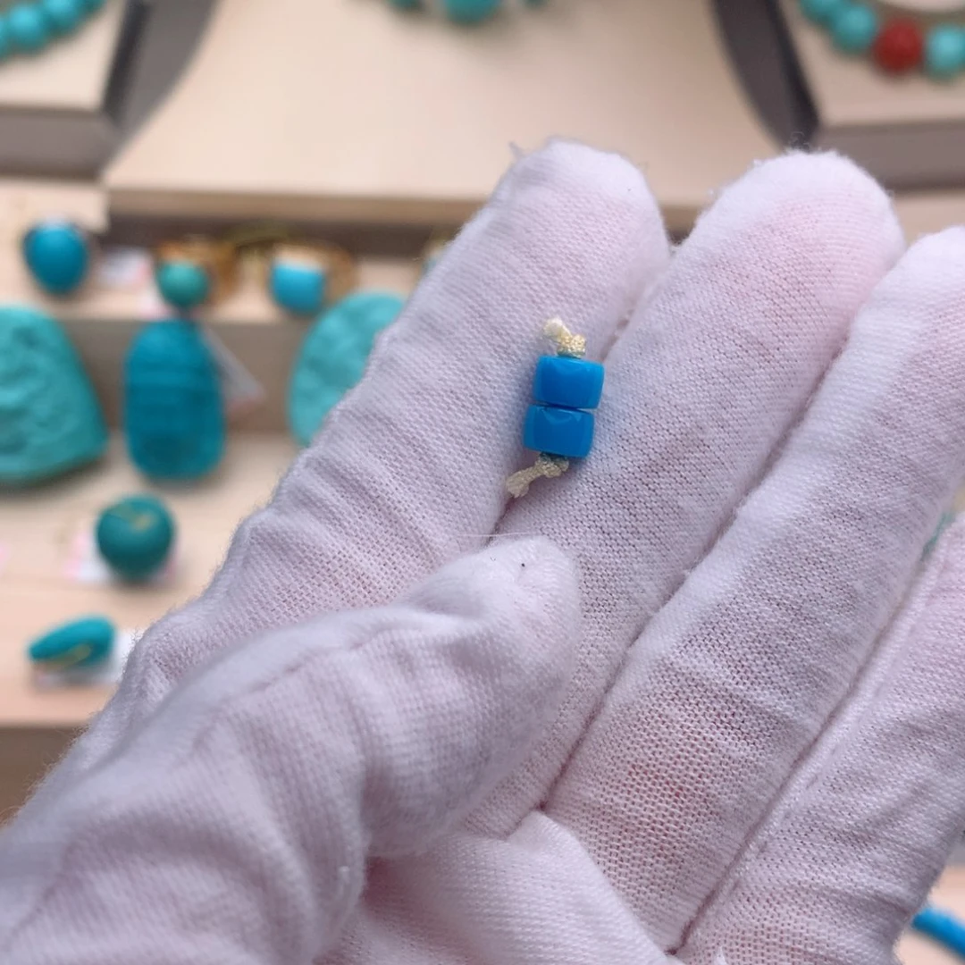 绿松石珠宝奇石未镶嵌6m m