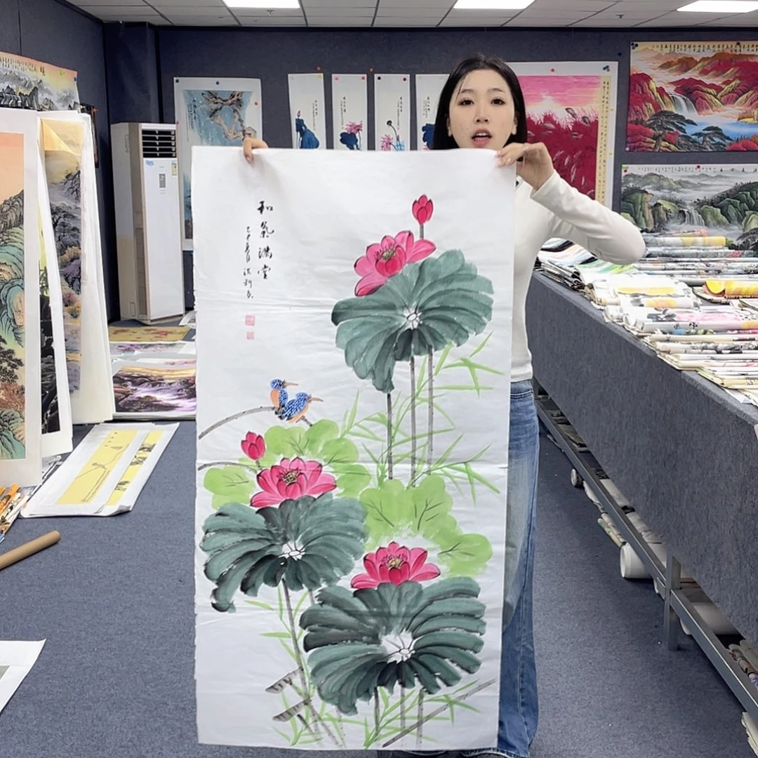 国画作品小姐姐放漏…