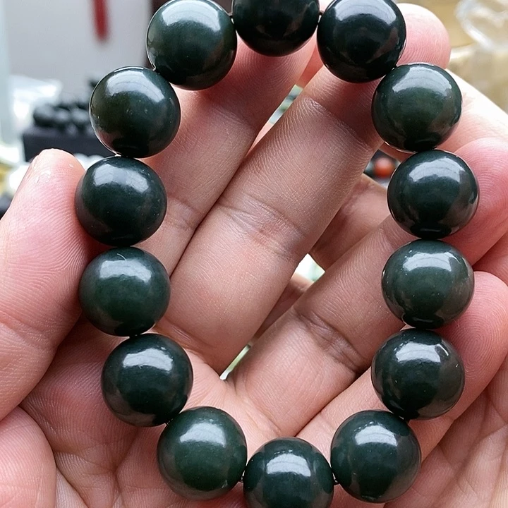 【闪购商品】未镶嵌手链和田玉16蓝青