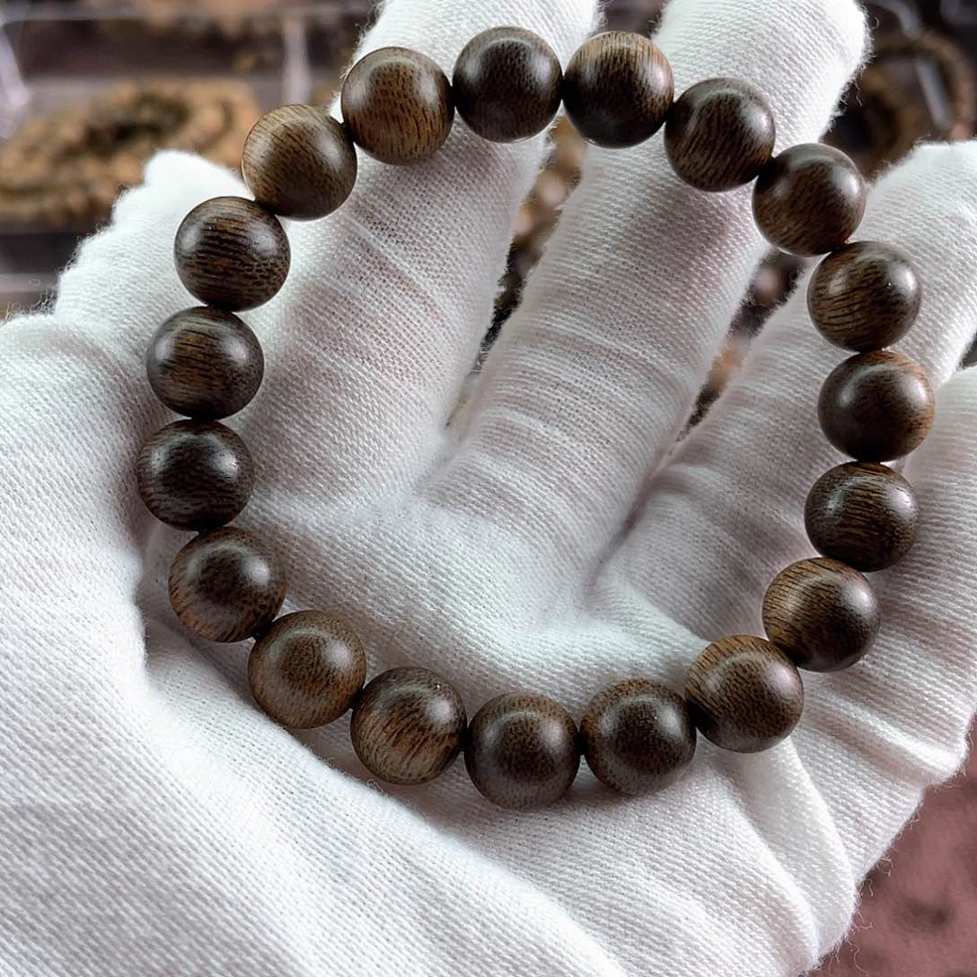 沉香手串邪**正越南芽庄白棋