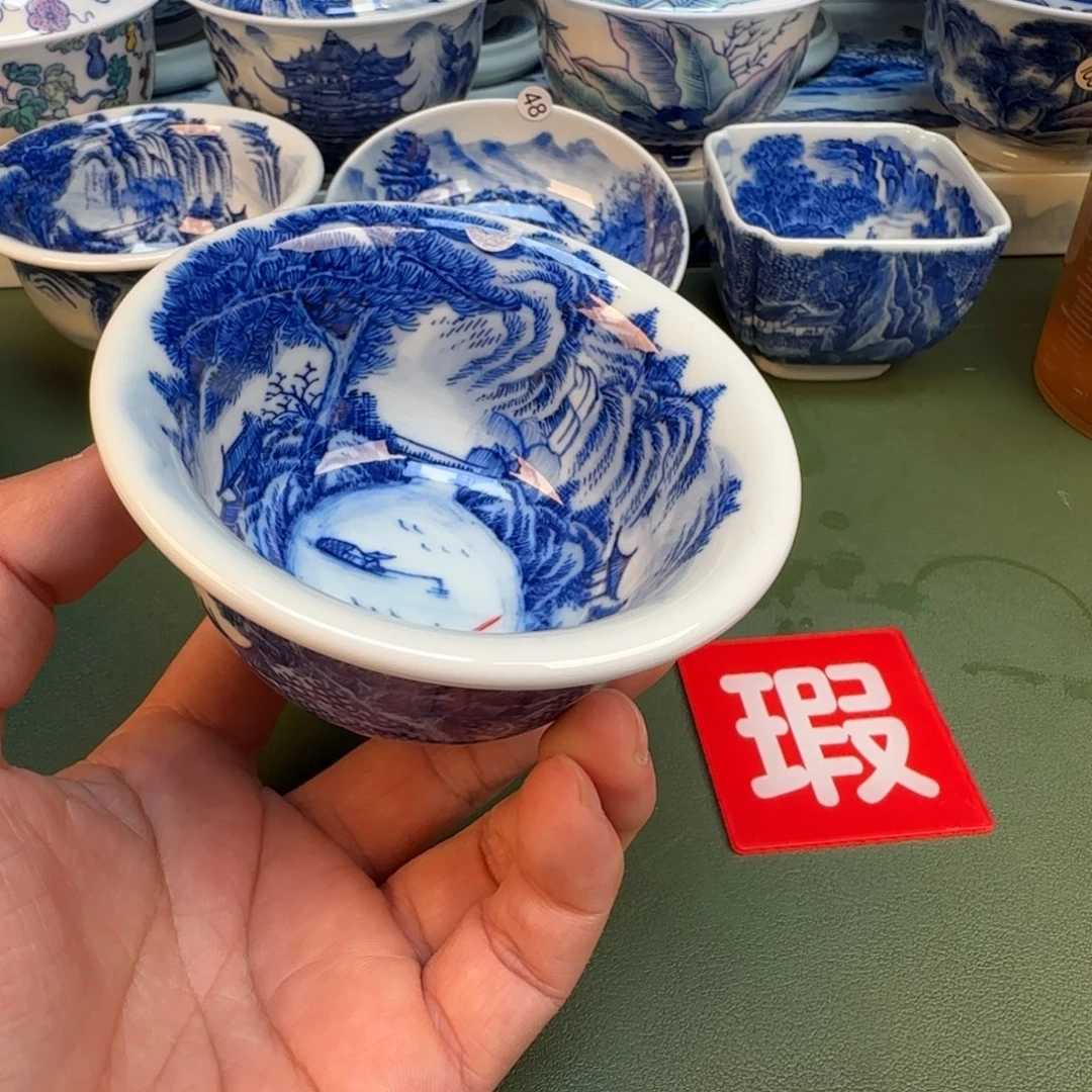 纯手工纯手绘茶具石头56