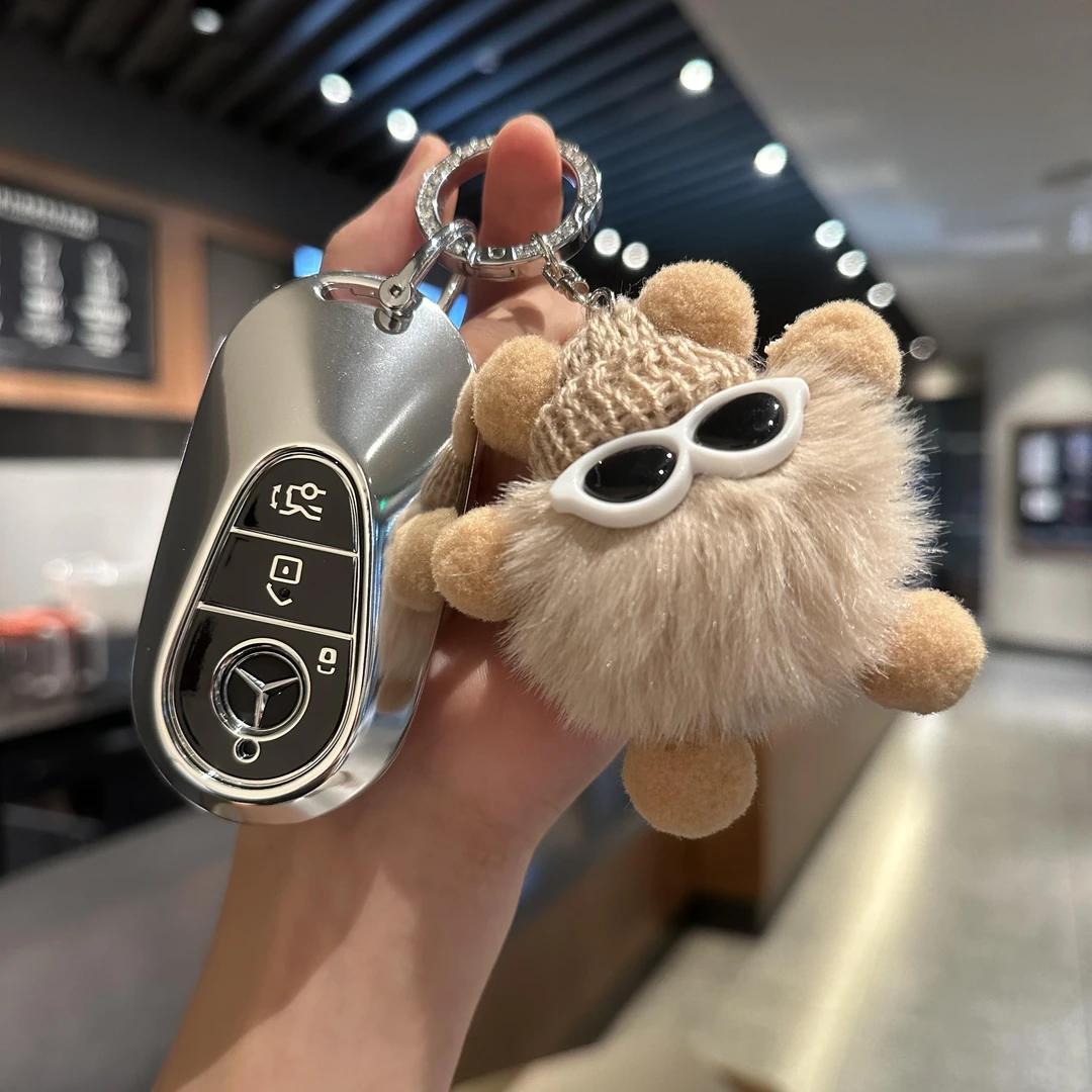 适用25款奔驰E300L钥匙套e260l/c260l壳e级c级s级车扣glc300女包