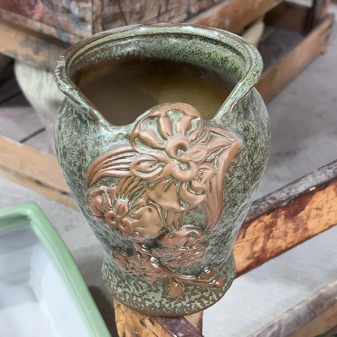 陶瓷绿植多肉微瑕花盆外口径：10*13