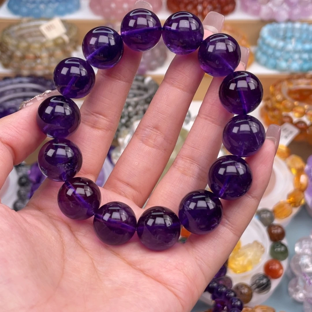 安***觉手链未镶嵌水晶紫水晶