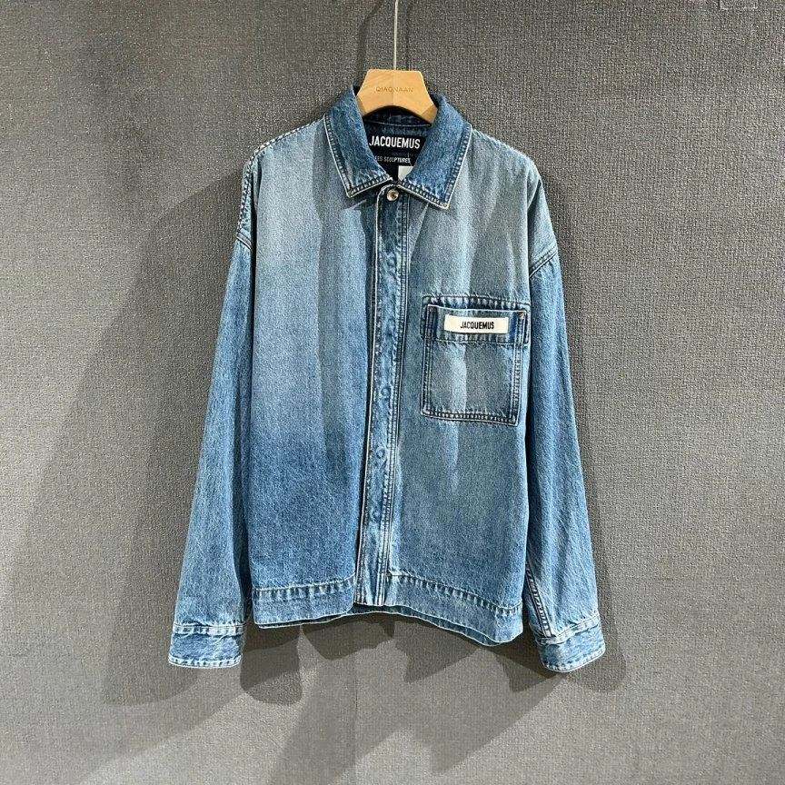 未使用 maje  jacquemus（pm）蓝色牛仔衬衫 全新46码/1625