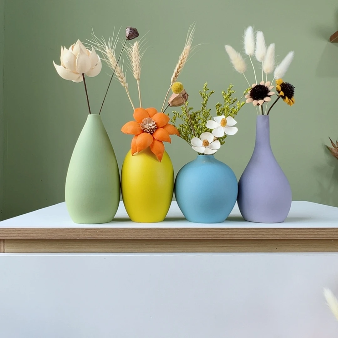 摆件花瓶带花高度20-30厘米左右