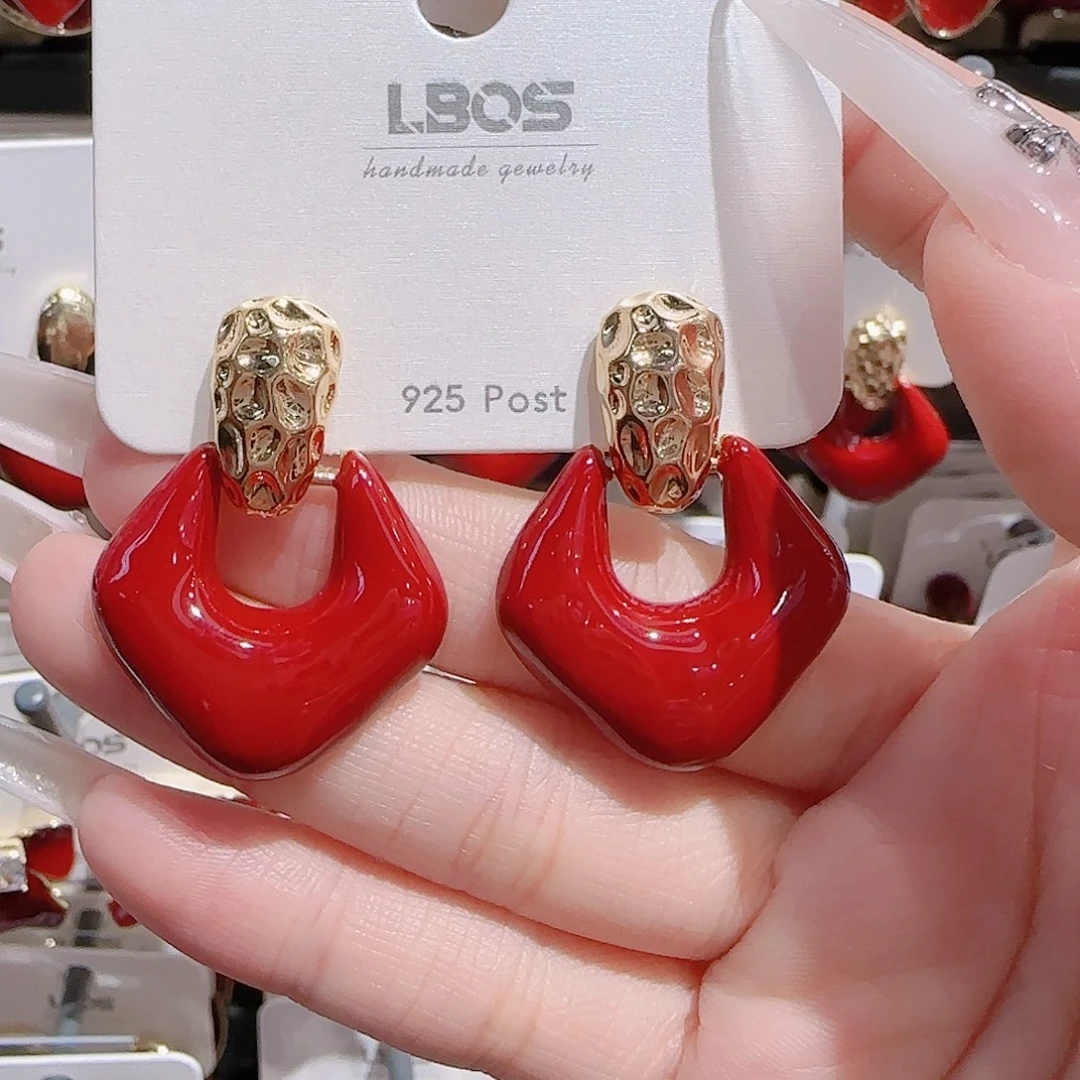 铜合金925银锆石耳环