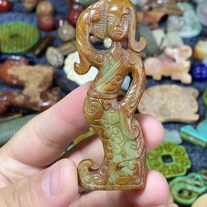 和田玉未镶嵌颈饰9