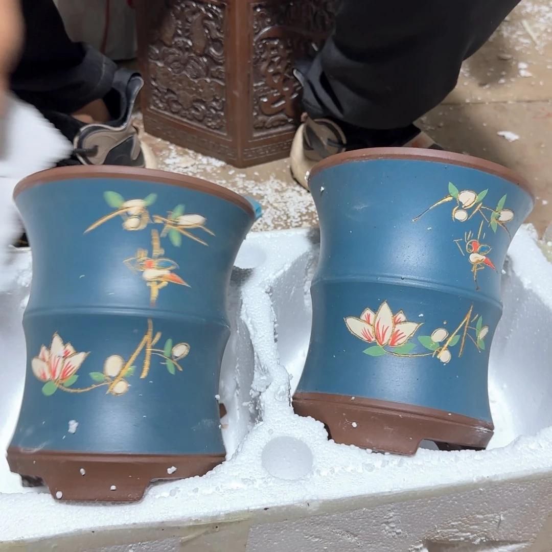 紫砂花盆瑕疵是我最