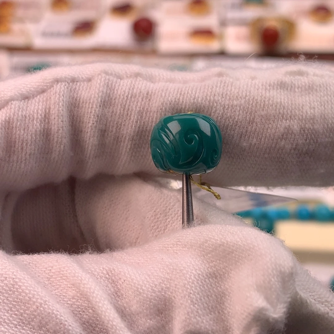 绿松石未镶嵌配饰蕊10.6*9.3